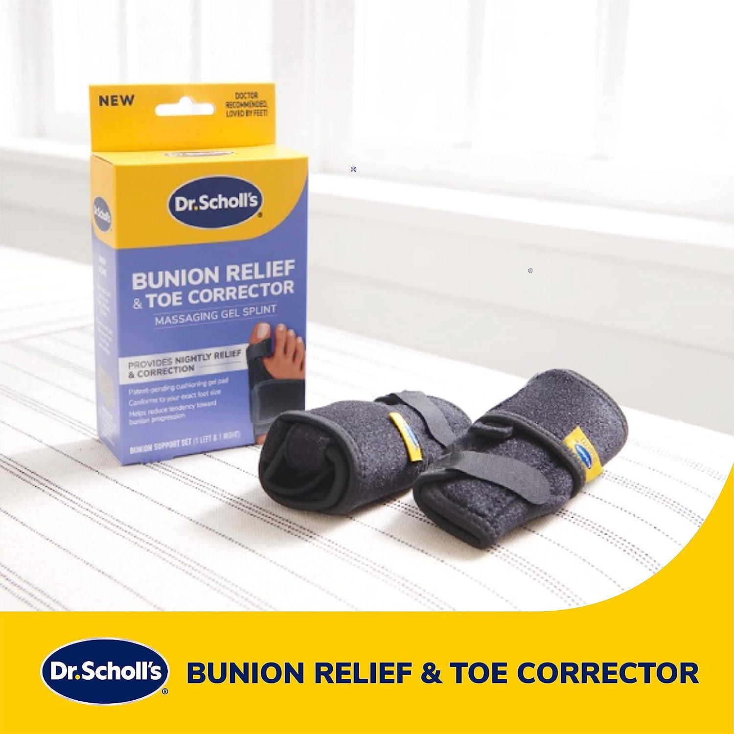 Scholl's Bunion Relief Toe Corrector Set Left and