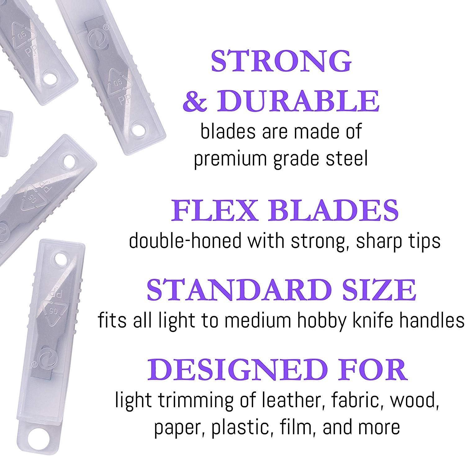 WA Portman 7 Piece Precision Hobby Knife Set - 6 Carbon Steel Art Knife  Blades - Precision Knife Set - 7 Piece Craft Knife Kit - Hobby Knives -  Exacto