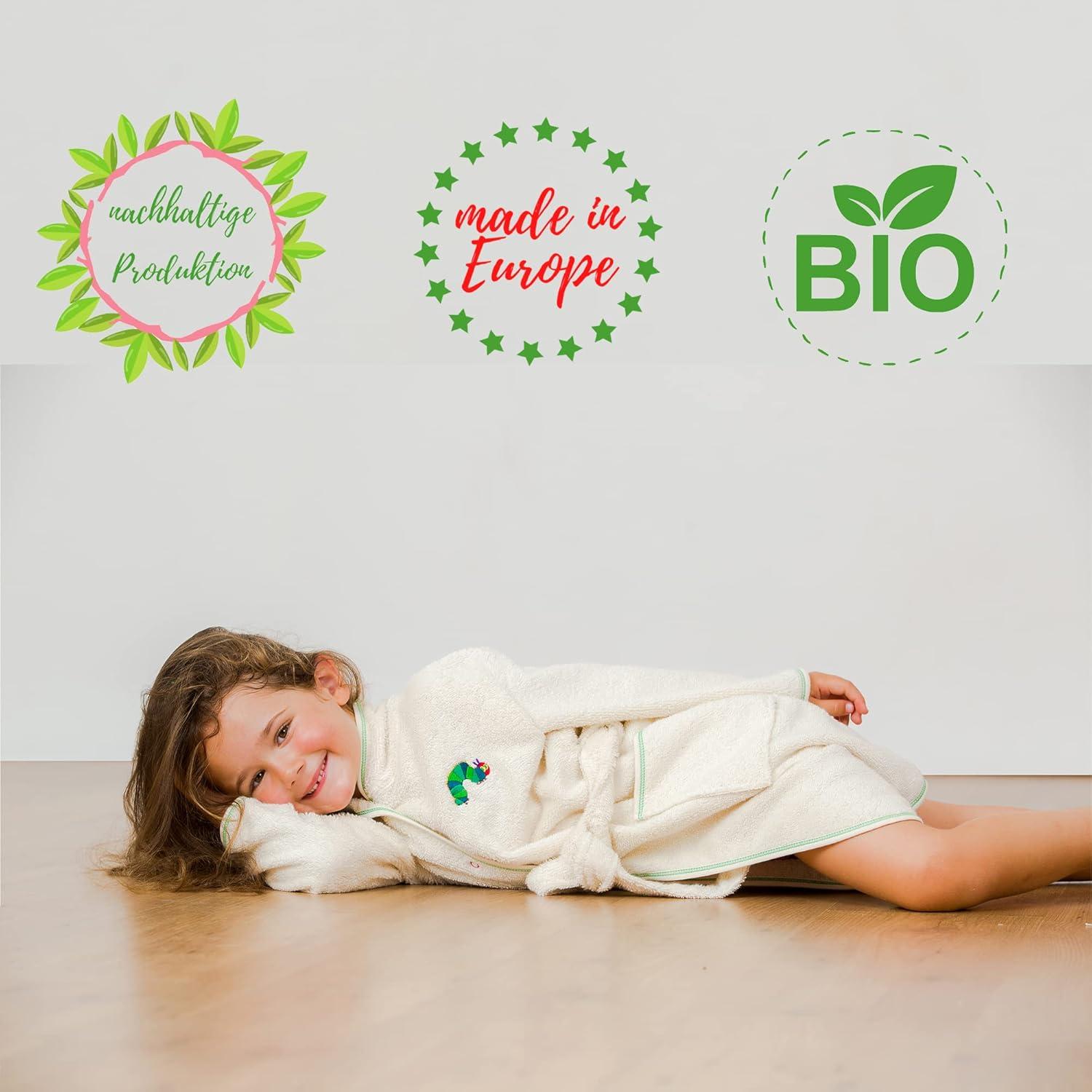 Smithy Children's Bathrobes The Very Hungry Caterpillar White 128