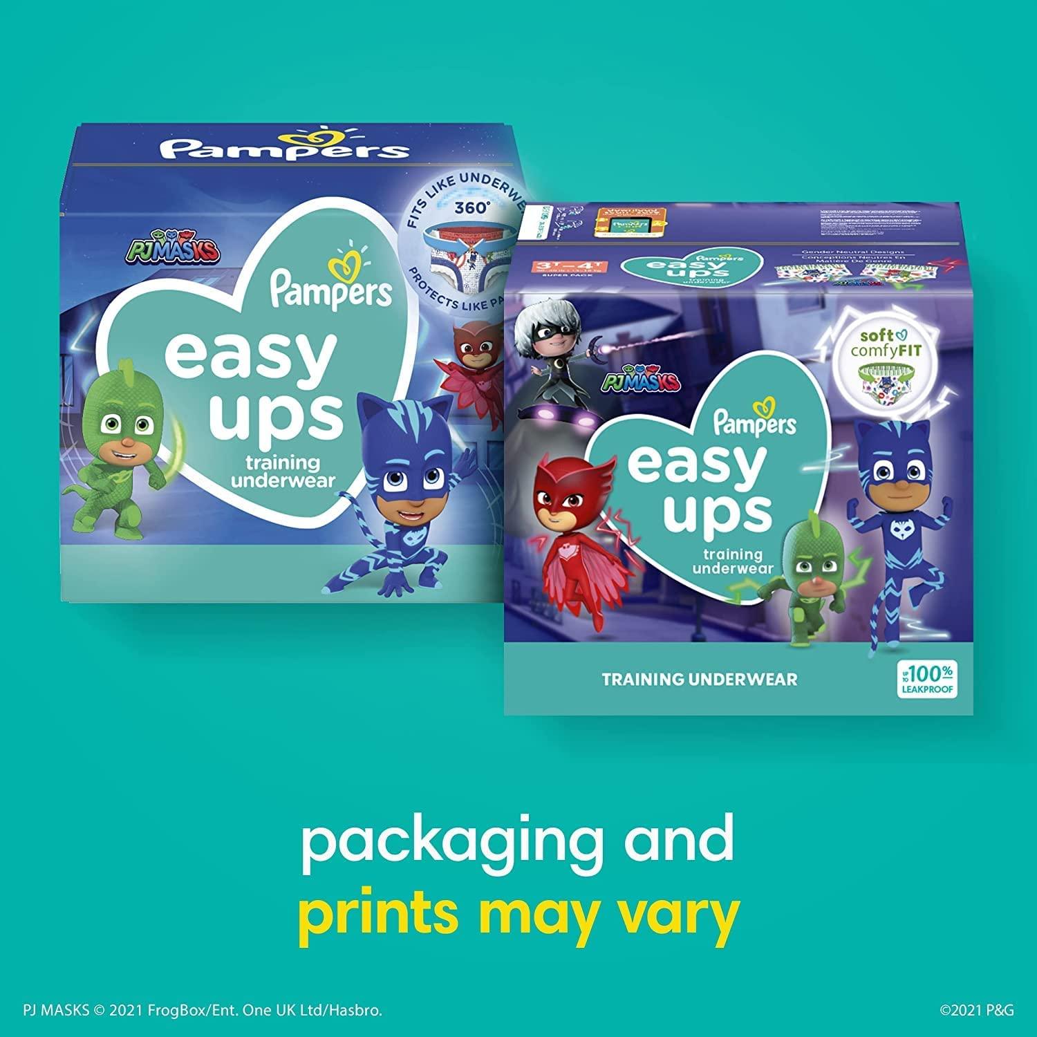 Pampers Easy Ups Training Pants Boys and Girls, 5T-6T (Size 7), 46 Count,  Packaging & Prints May Vary 46 Count (Pack of 1)