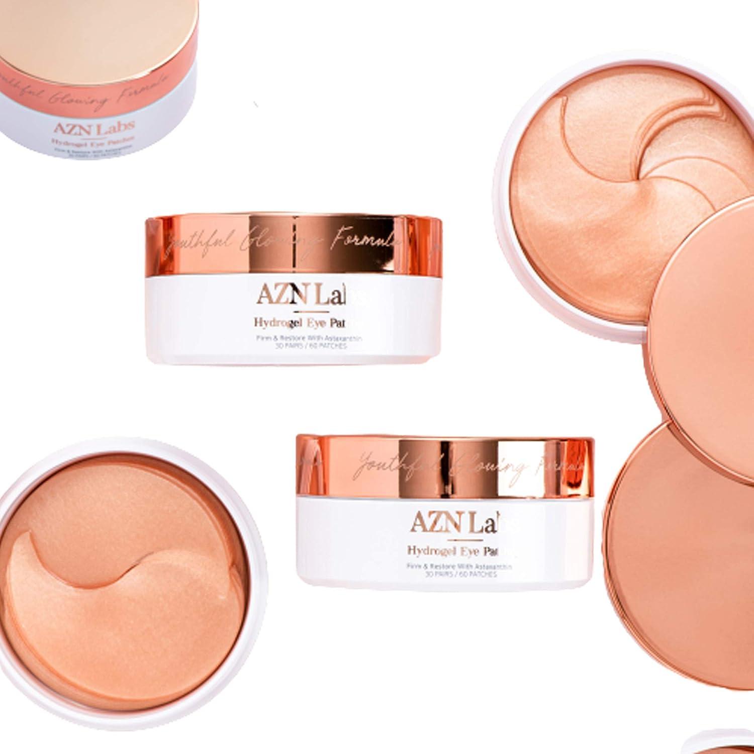 AZN LABS Astaxanthin Hydrogel Eye Patches Reduces Wrinkles, Crow's