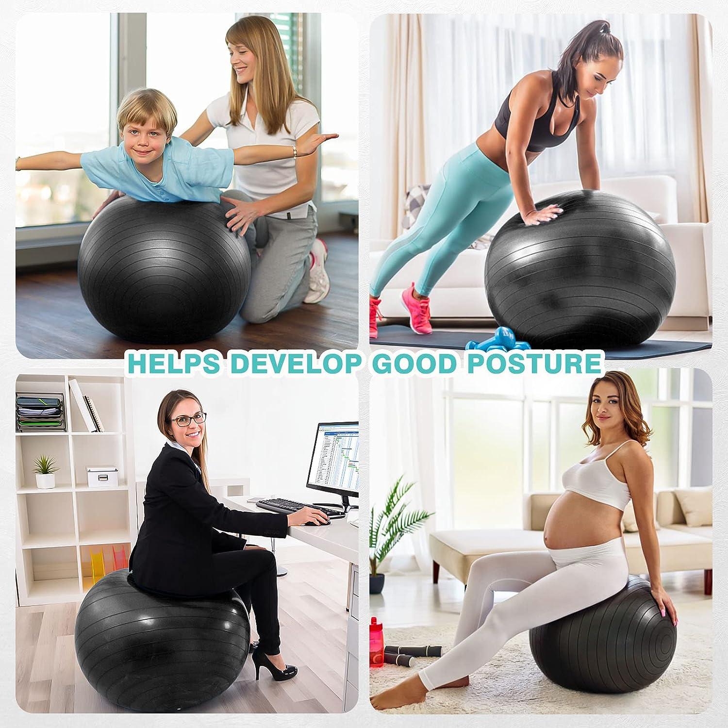 25cm Yoga Ball Pilates Balls Fitness Anti Burst Balance Pregnancy