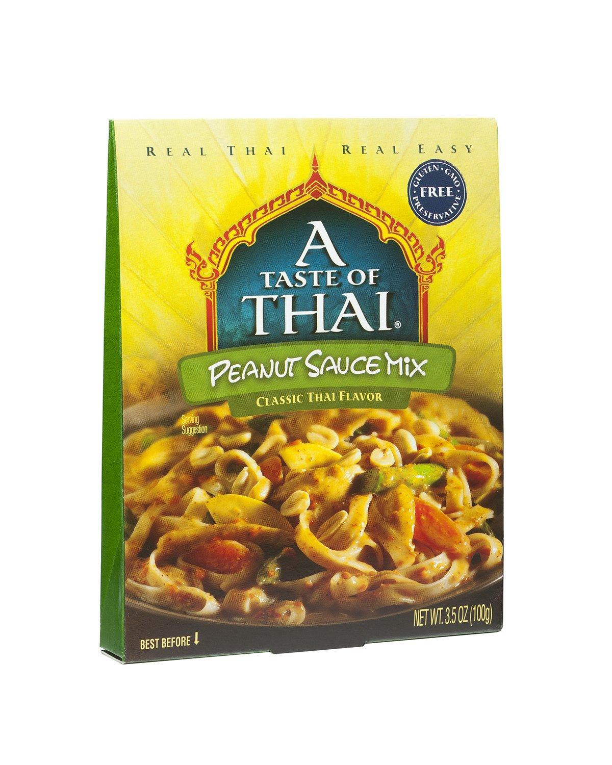 A Taste of Thai Peanut Sauce Mix 3.5 oz Box Pack of 6