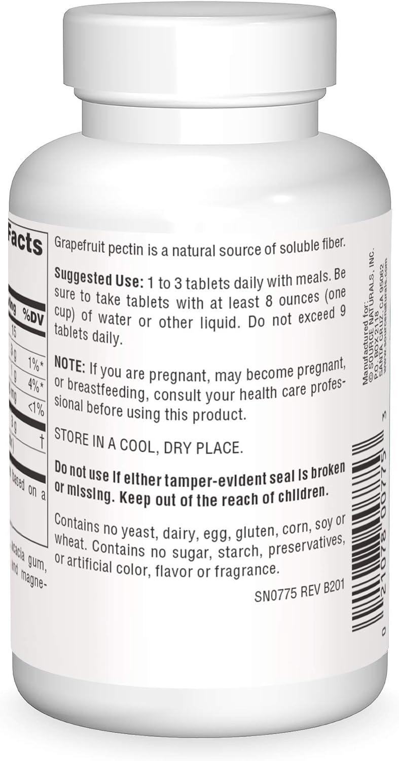 Source Naturals Grapefruit Pectin Soluble Fiber 1000 mg Dietary