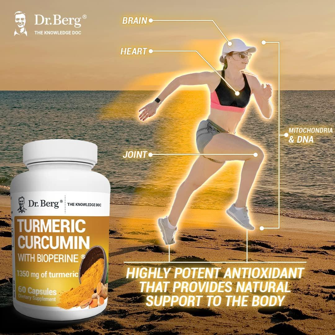 Dr. Berg's Turmeric Curcumin with Bioperine 95 Curcuminoids Turmeric