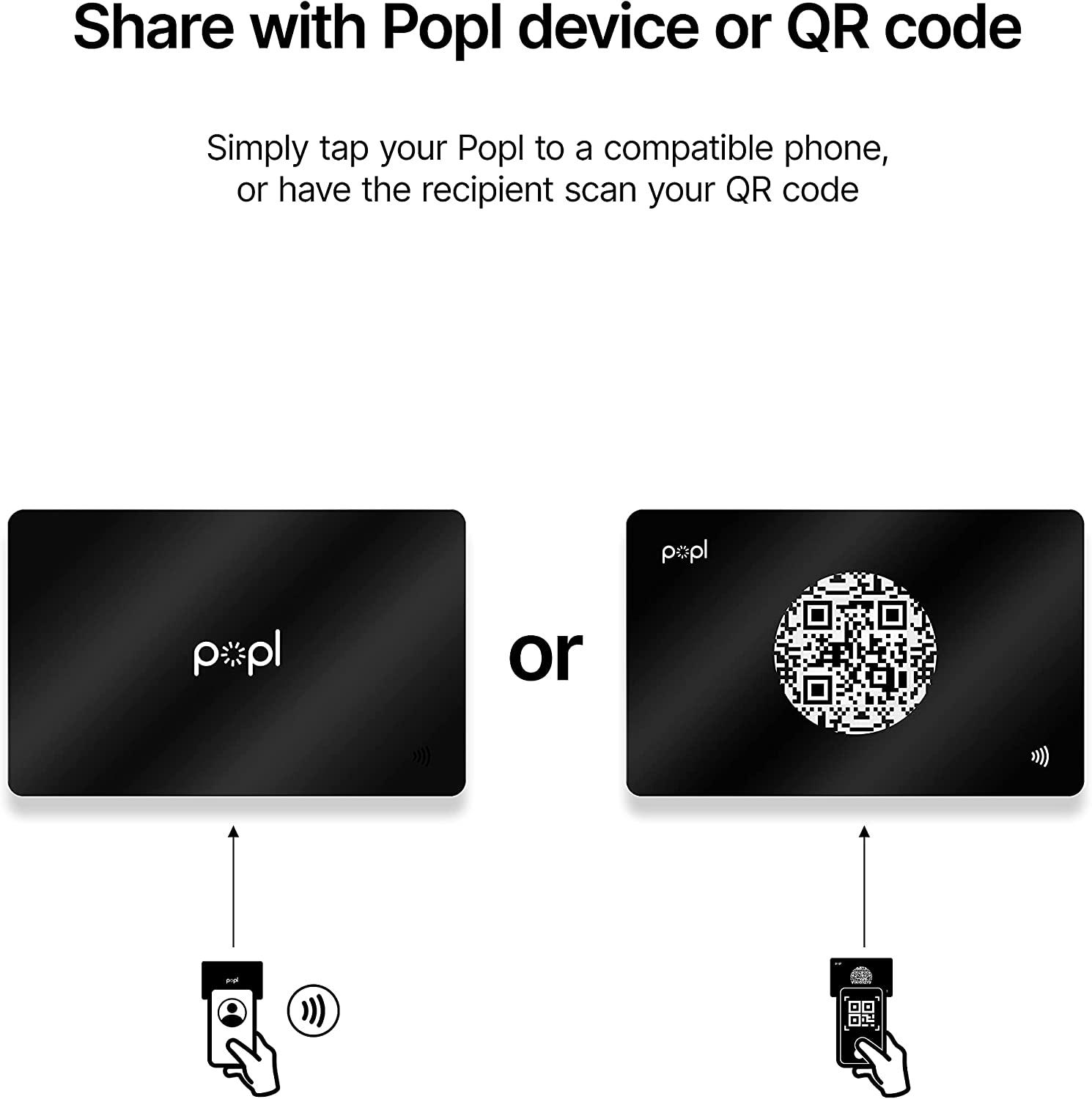 Popl Digital Business Card Smart NFC Networking Card Tap to Share