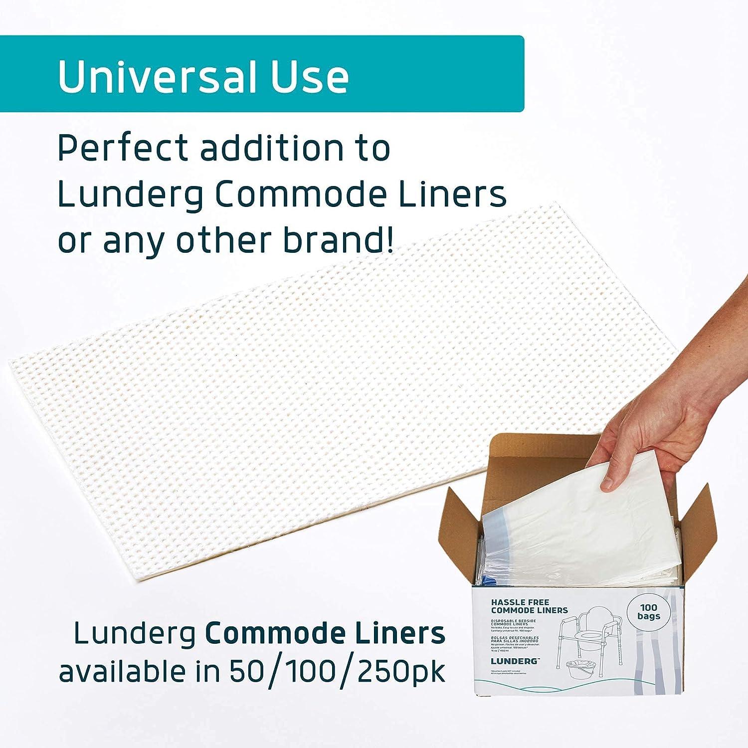Lunderg Disposable Urine Bags for Men with Super Absorbent Pad