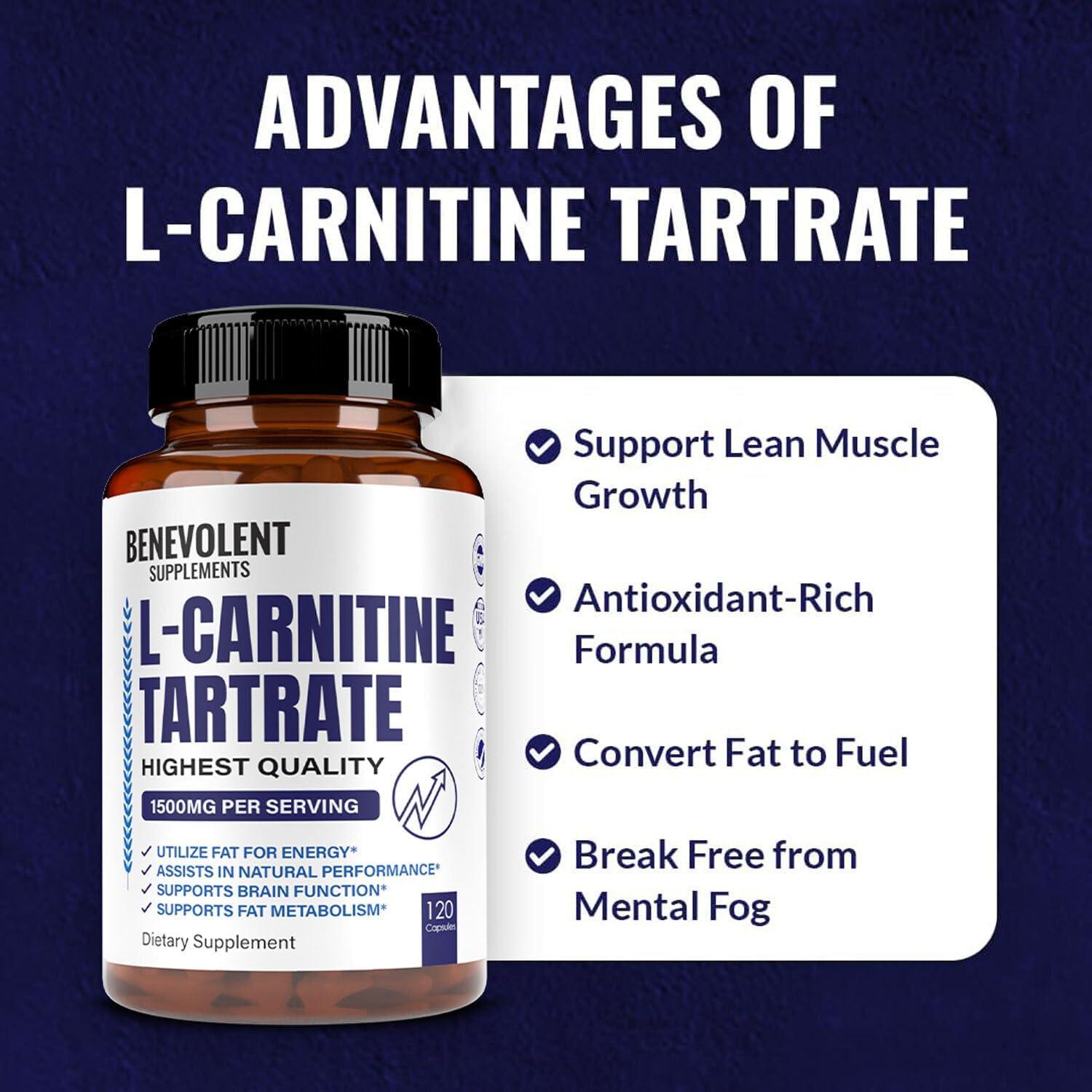 l carnitine tartarate Essentials, L-Carnitine + Tartrate, 120 Capsules main image 1
