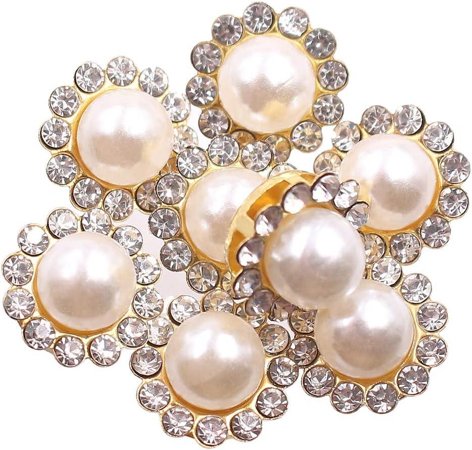 100pcs White Sewing Pearl Beads Sew Rhinestones Flatback Pearls Wedding  Dress
