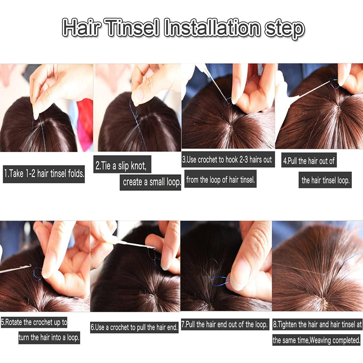 How to Put In Hair Tinsel at Home in 3 Easy Steps