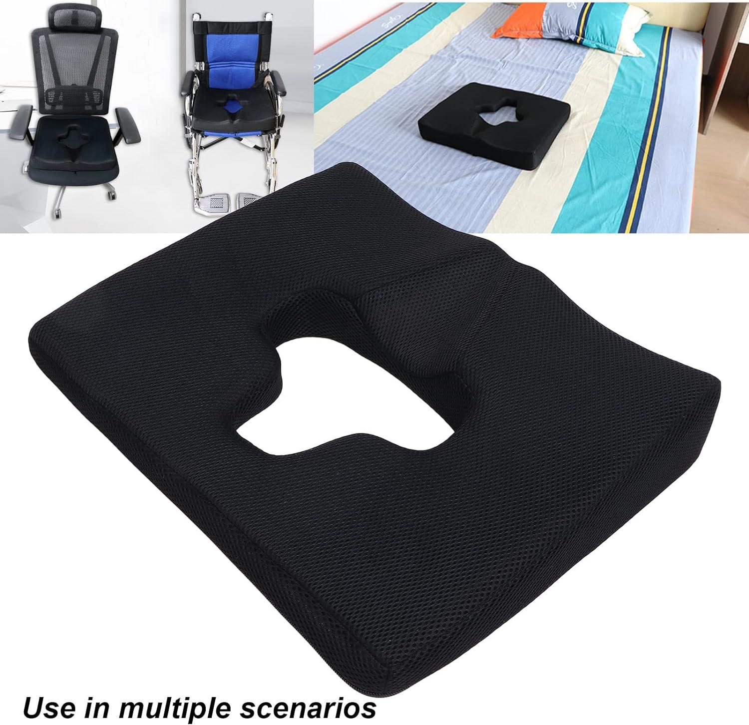 Prevent Bedsore Cushion T Shaped Opening Breathable Reduce Stuffiness  Crotch Slotted Hemorrhoid Cushion for Bedridden Population