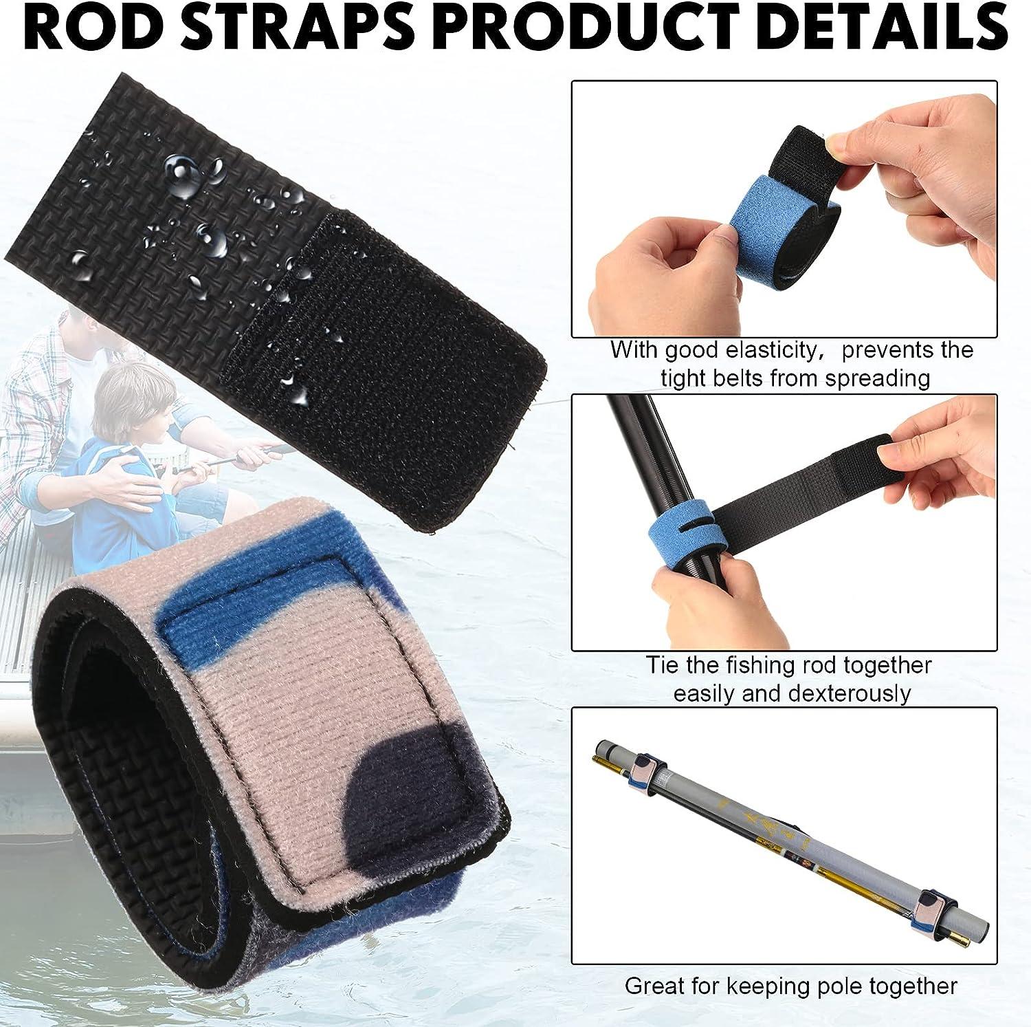 12Pcs Rod Sock Fishing Rod Sleeve Rod Cover Braided Mesh Rod