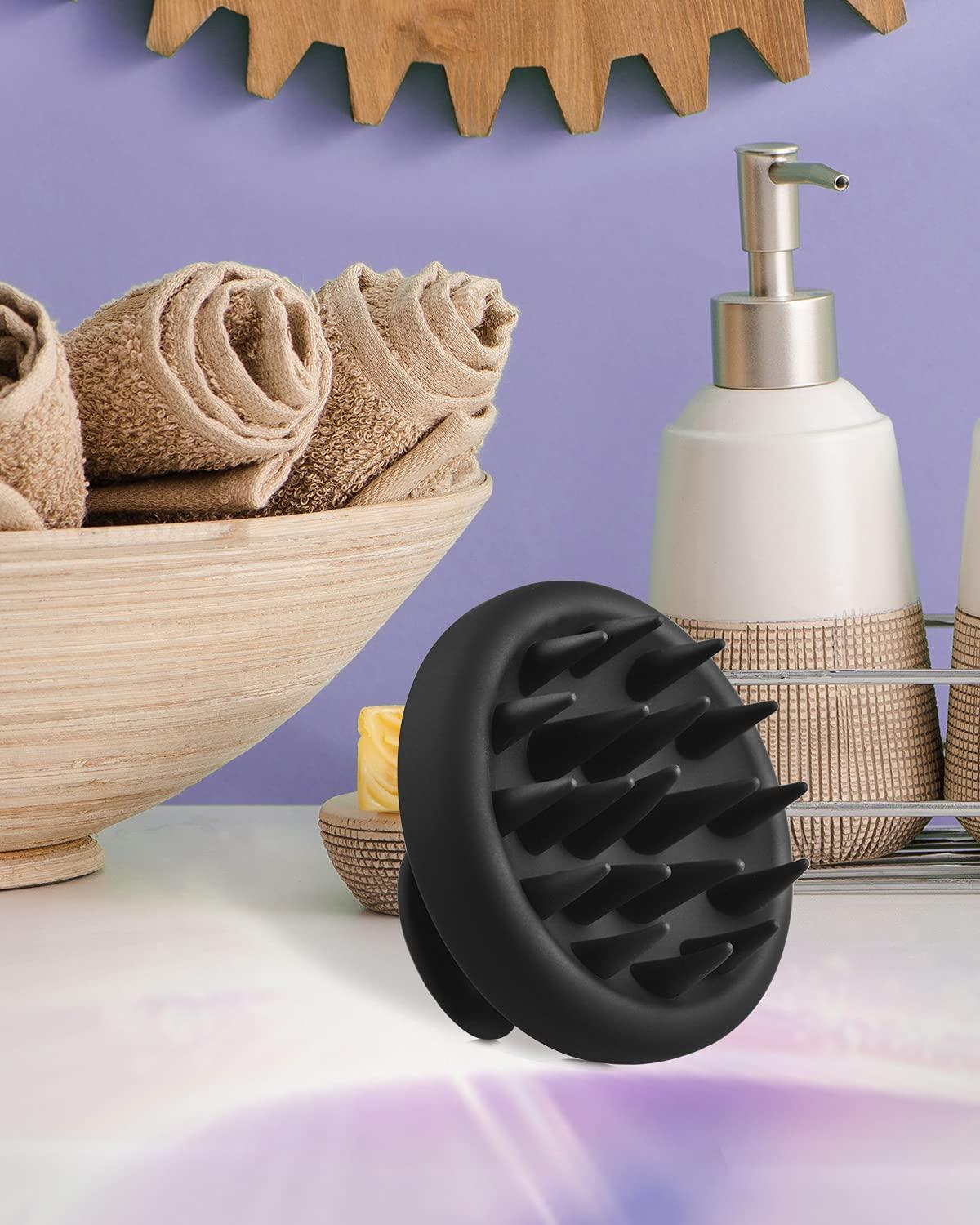 Hair Scalp Massager Shampoo Brush  Soft Silicone Brush Great For Dandruff