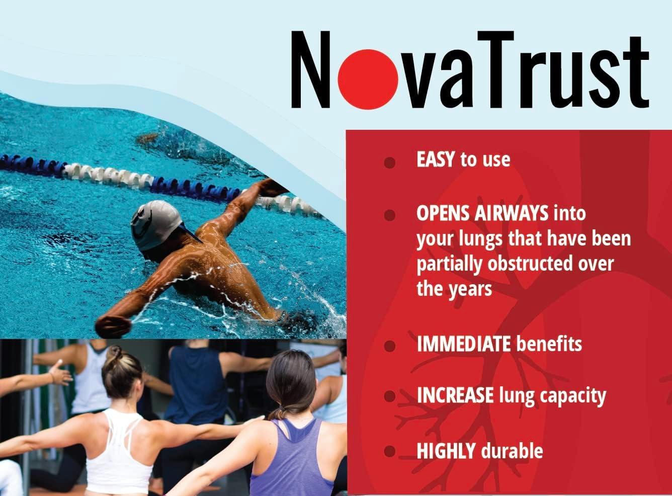 NovaTrust Lung Exerciser Expander Device Deep Breathing Exercise