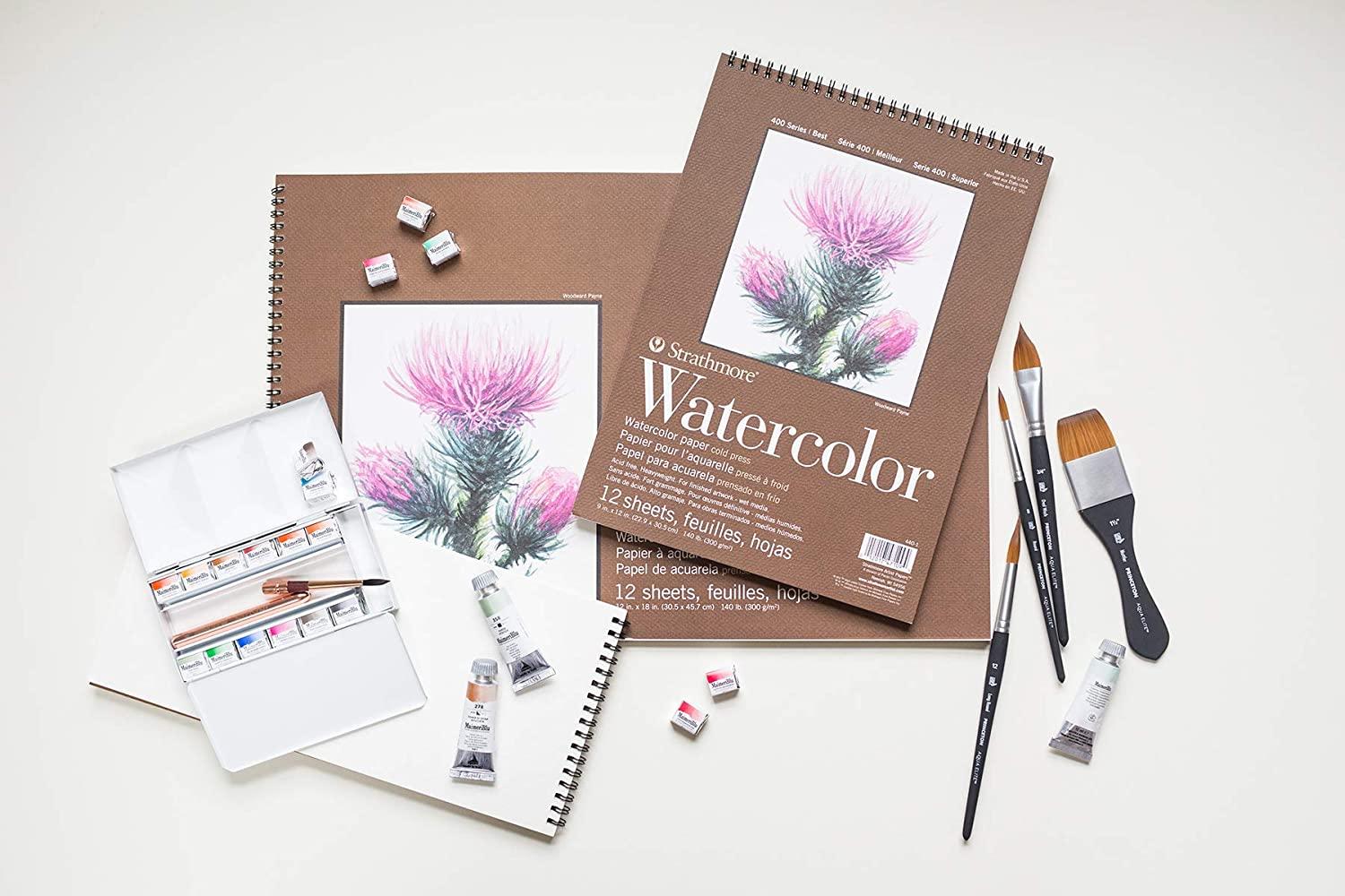 Strathmore Visual Journal 140 lb. Cold Press Watercolor Paper 9 x
