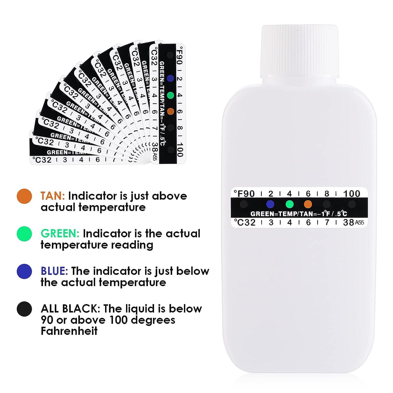 12 Pcs Urine Test Complete Kit with 10 Temperature Test Strips