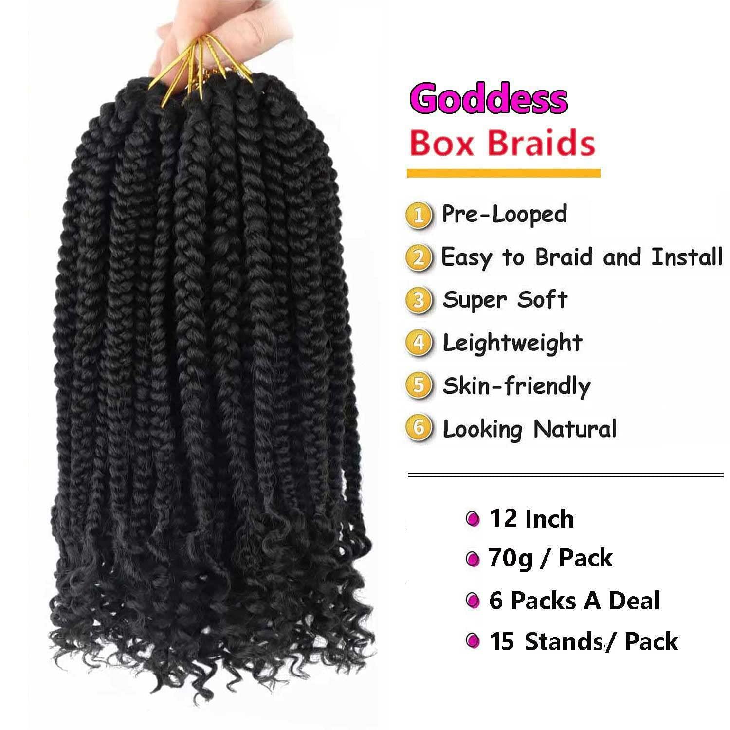 Crochet Box Braids Curly Ends