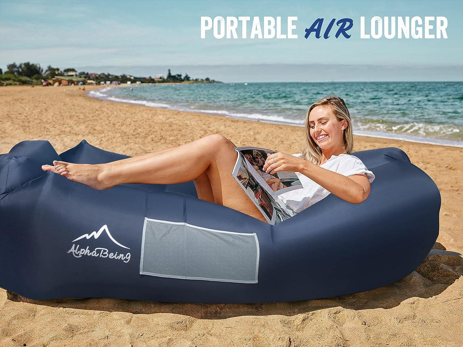 AlphaBeing Inflatable Lounger Best Air Lounger Sofa for Camping
