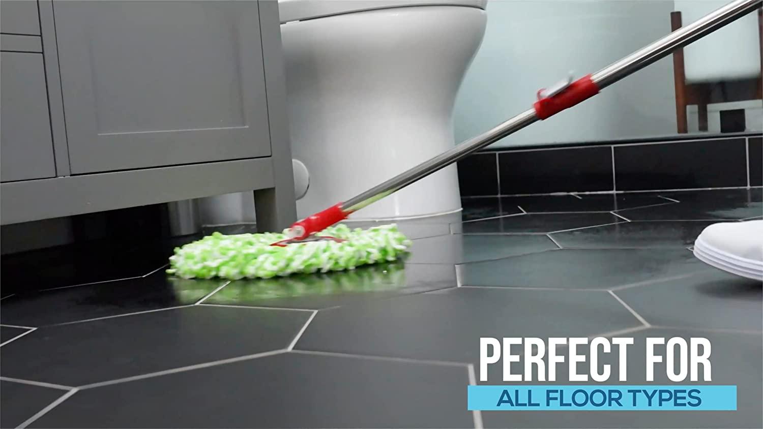 Simpli-Magic 79349 Spin Mop Kit with 3 Mop Heads - 16x11x11 Inches ...
