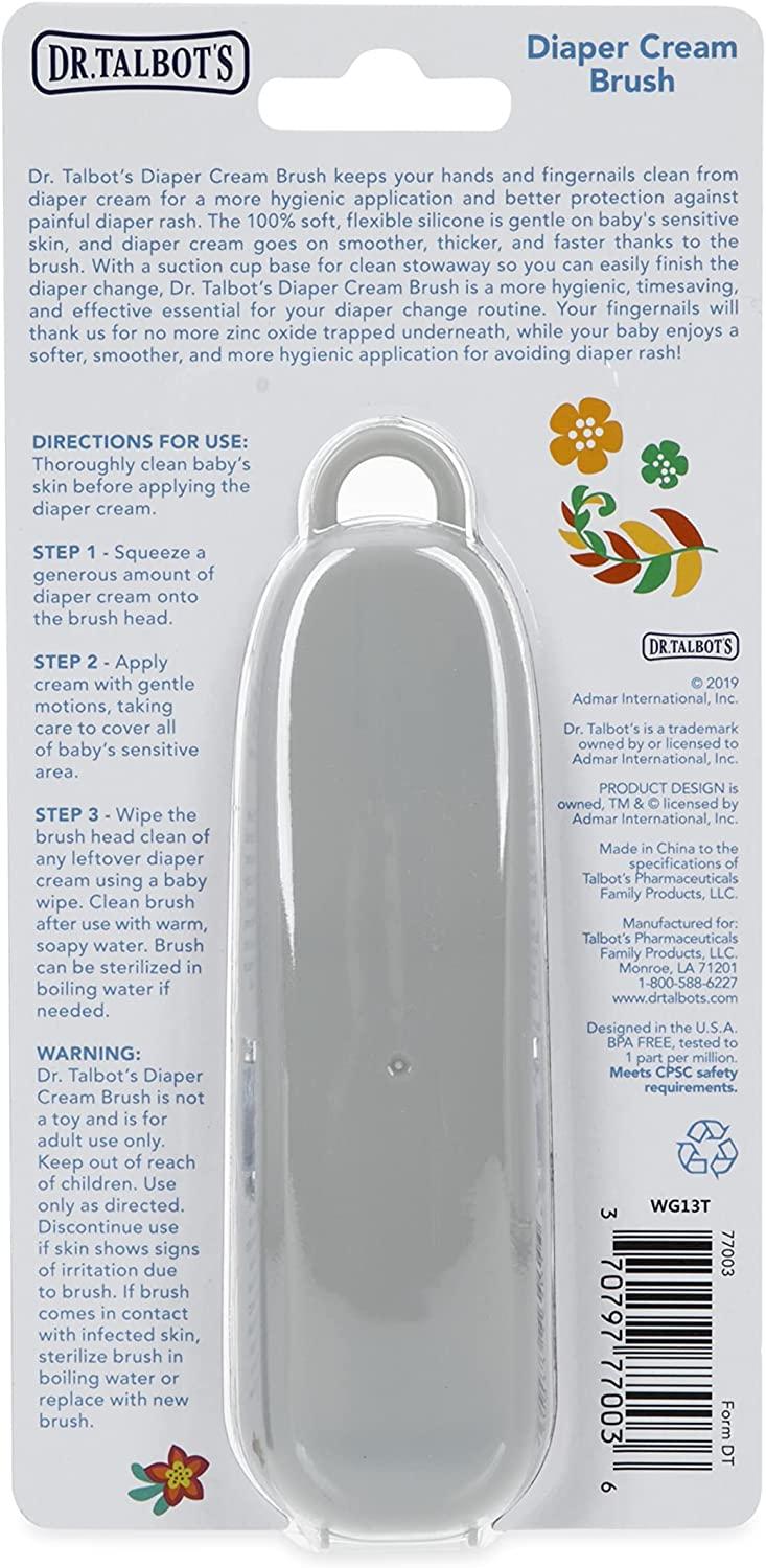 Dr. Talbot's Diaper Cream Soft Silicone Brush with Suction Base