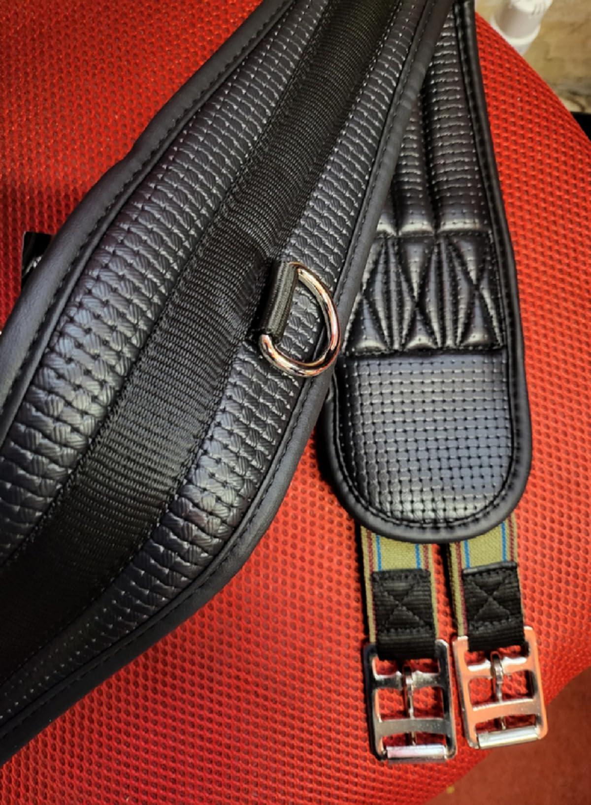 Rhinegold Dressurgurt Softee Comfort - Anatomisch Geformt Mit D-Ringen