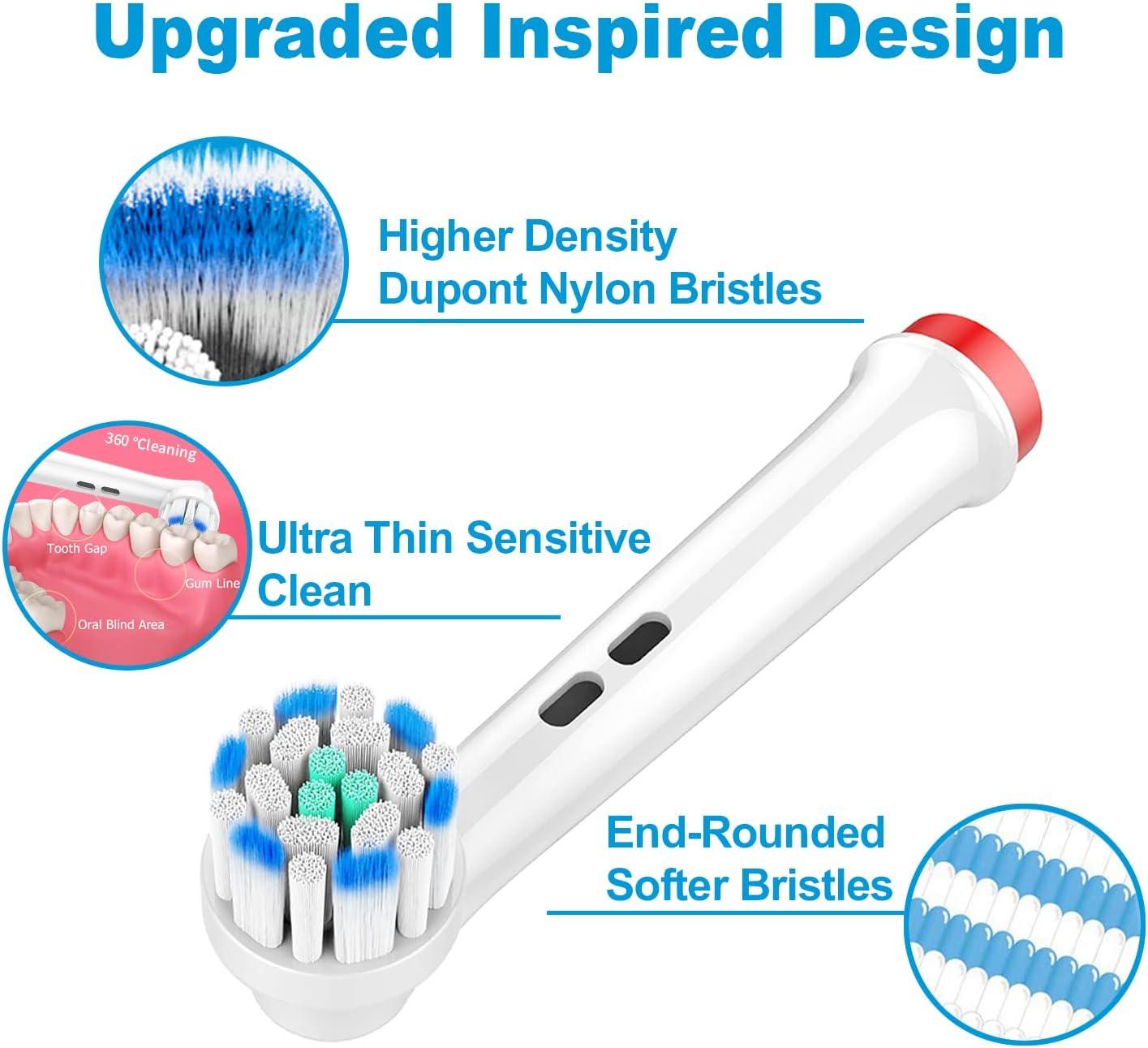 HOMMYARK Sensi Ultrathin Toothbrush Replacement Brush Heads 12 Pack for