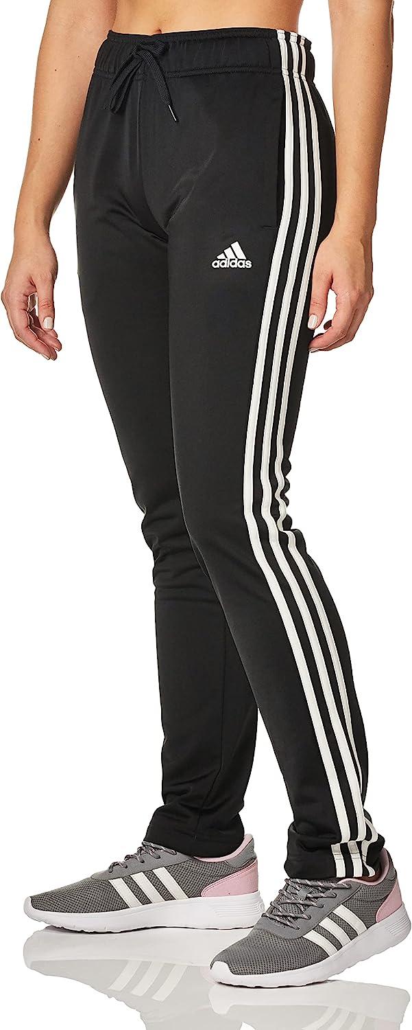 adidas Women's Warm-Up Tricot Regular 3-Stripes Track Pants Medium
