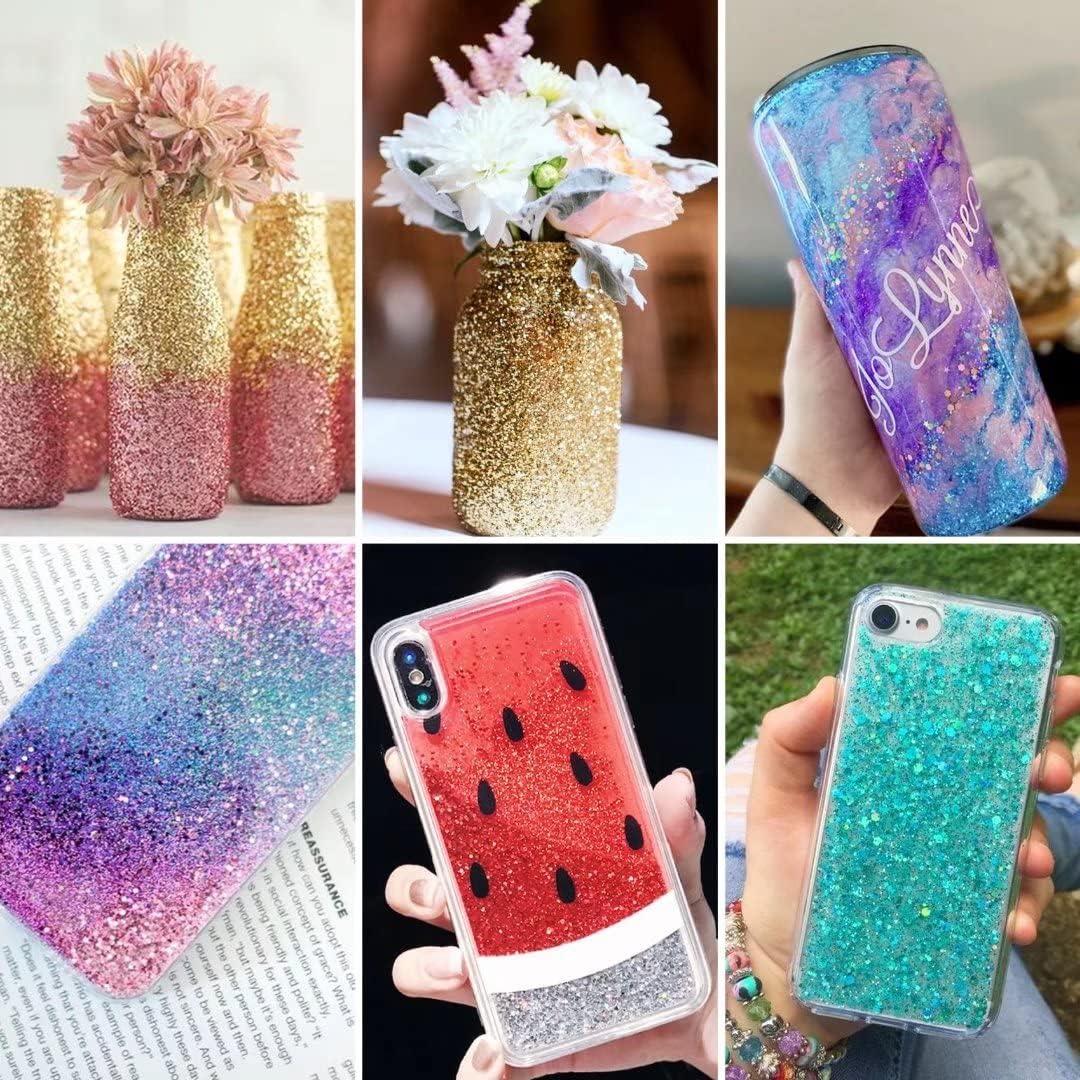 Glitter Mix - Coral Mist | Orange Iridescent - Opalescent | Resin Art |  Slime | Festival Fun | Nail or Body Glitter | Crafts | Tumbler