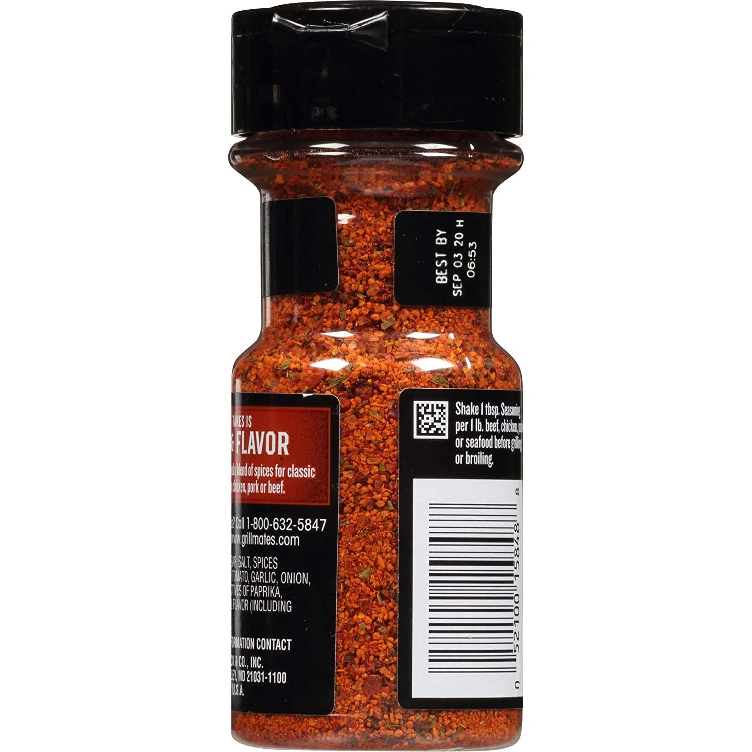 McCormick Grill Mates Barbecue Seasoning 3oz Jar