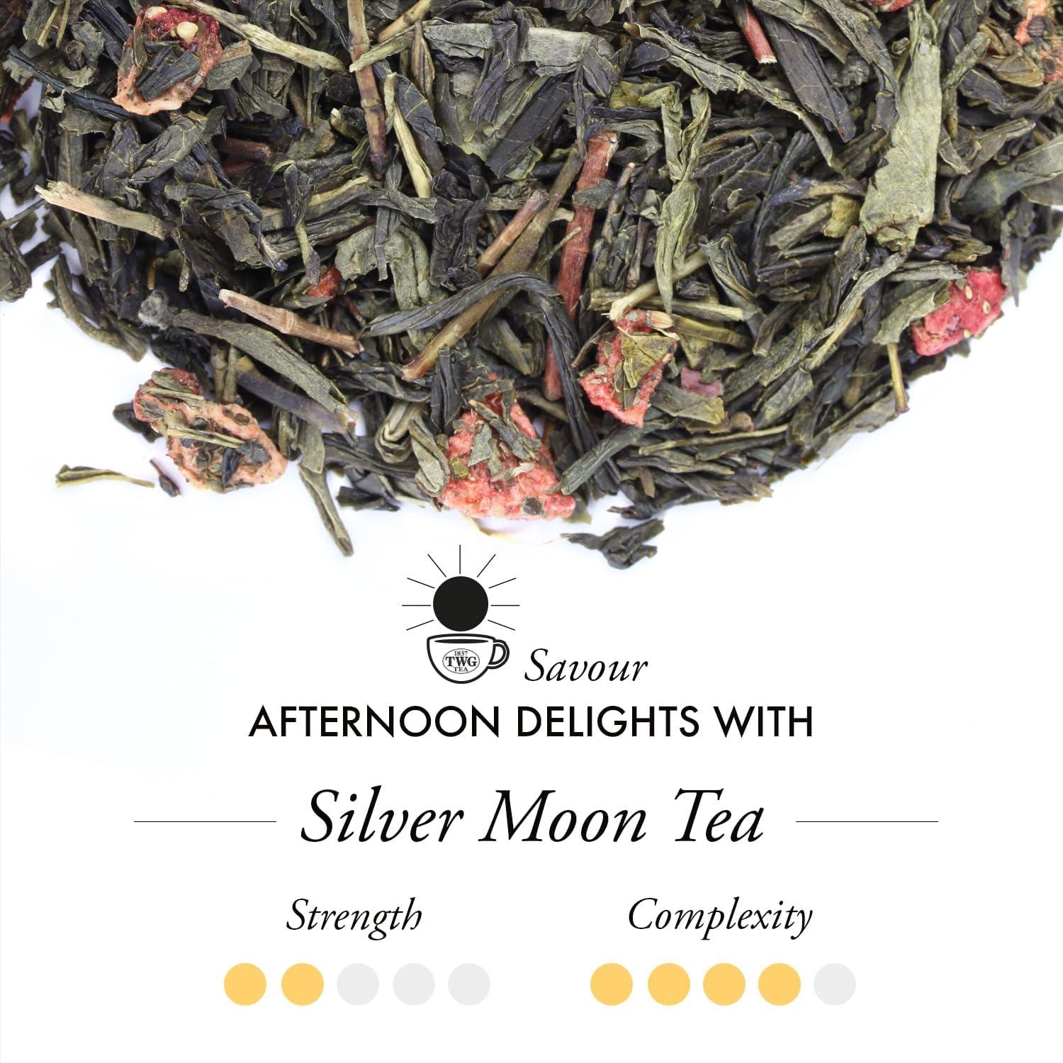 TWG Tea Silver Moon Green Tea with Strawberry 100g Haute Couture