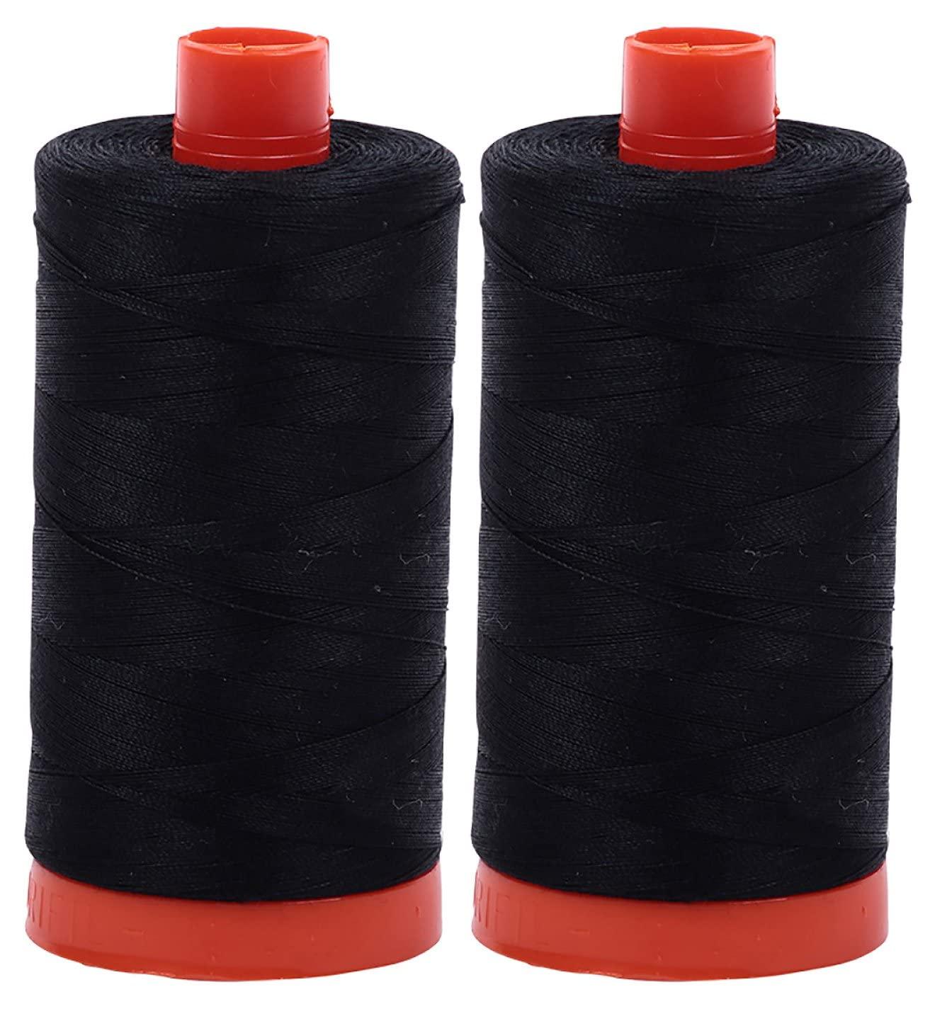 Aurifil 50wt Cotton Thread - Black