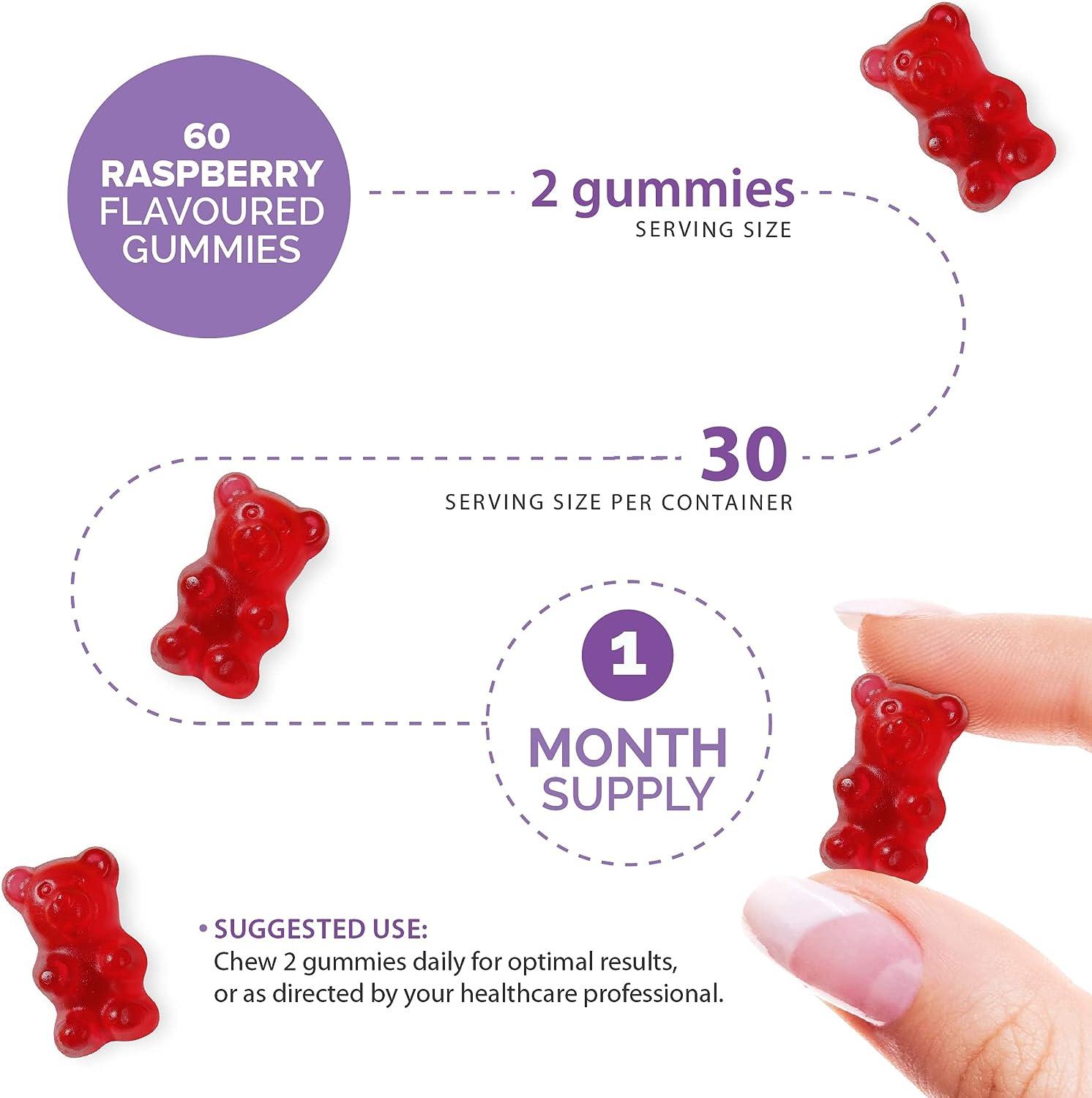 5HTP Gummies 100mg Promotes Calm Relaxed Mood 1 Month Supply High