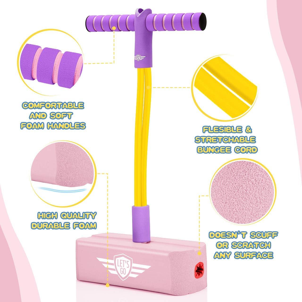 superwinky 3-12 Year Old Girl Gifts , Pogo Stick for Kids Age 5-12 Year Old  Girl Toys Age 3-12 Gifts for 3-12 Year Old Girls Pink