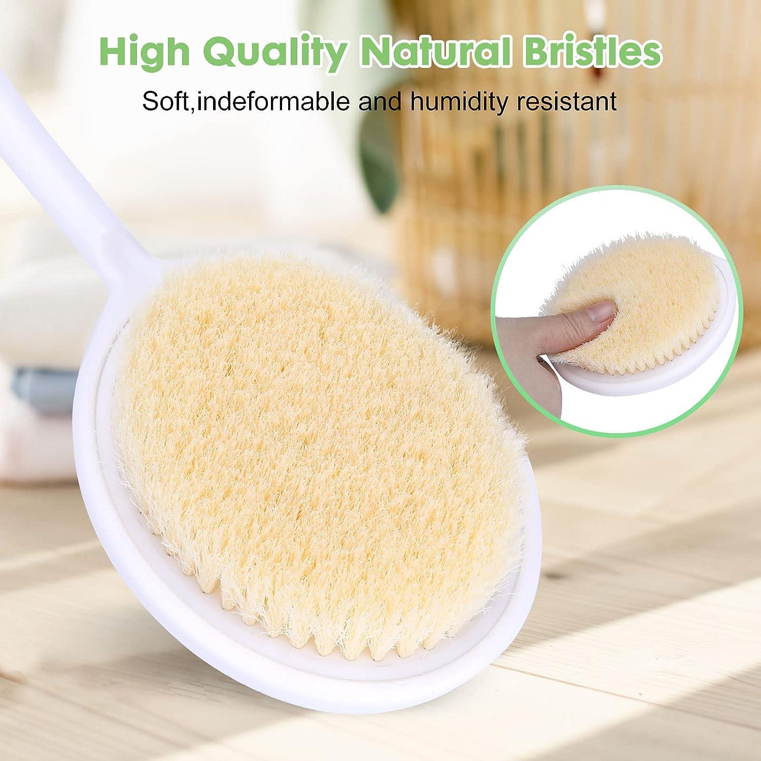 LYIGEOL 27.5 Back Bath Brush with Long Curved Long Handle Shower Brush