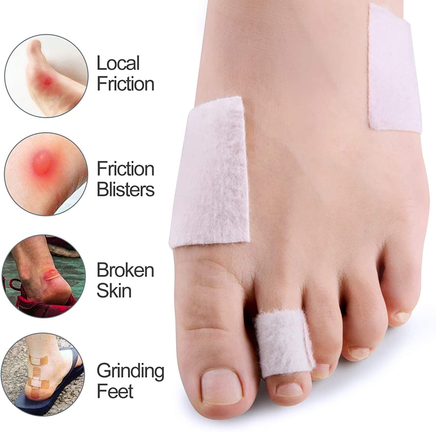 Feet Blister Prevention, Adhesive Gel Blister Bandage for Heels and