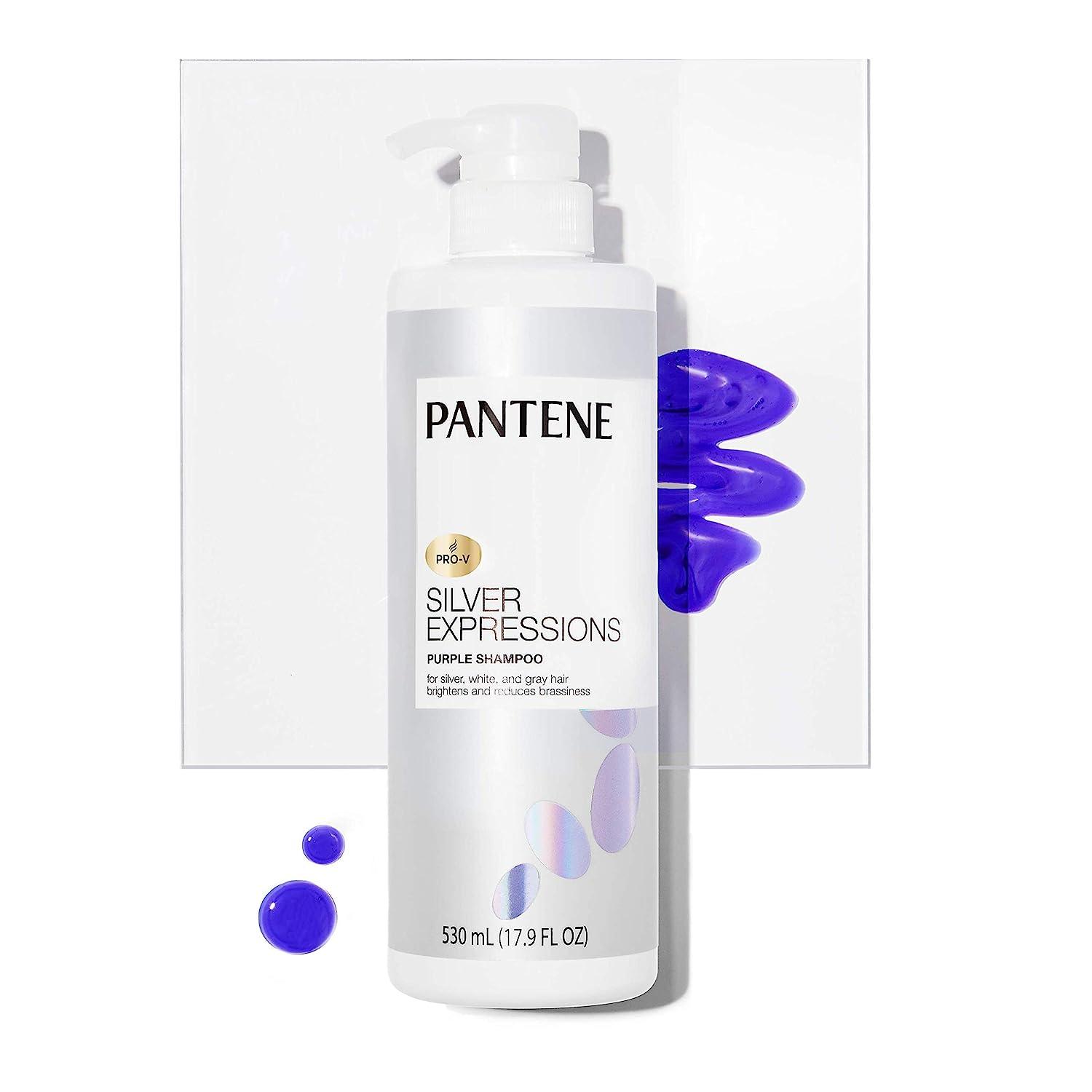 Pantene Silver Expressions Purple Shampoo & Hair Toner 17.9 Fl Oz Pro