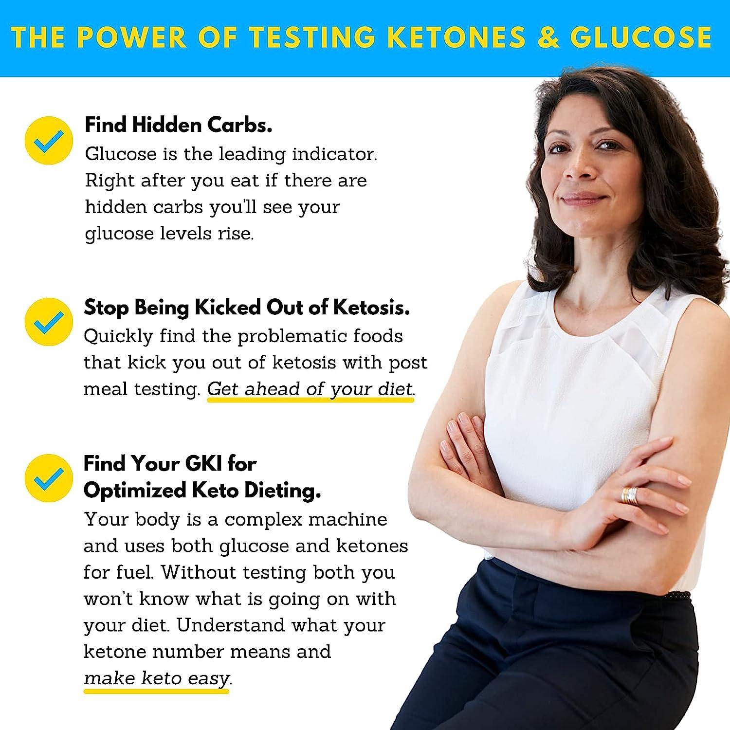 BEST KETONE TEST Dual Blood Ketone and Blood Glucose Test Meter (TD