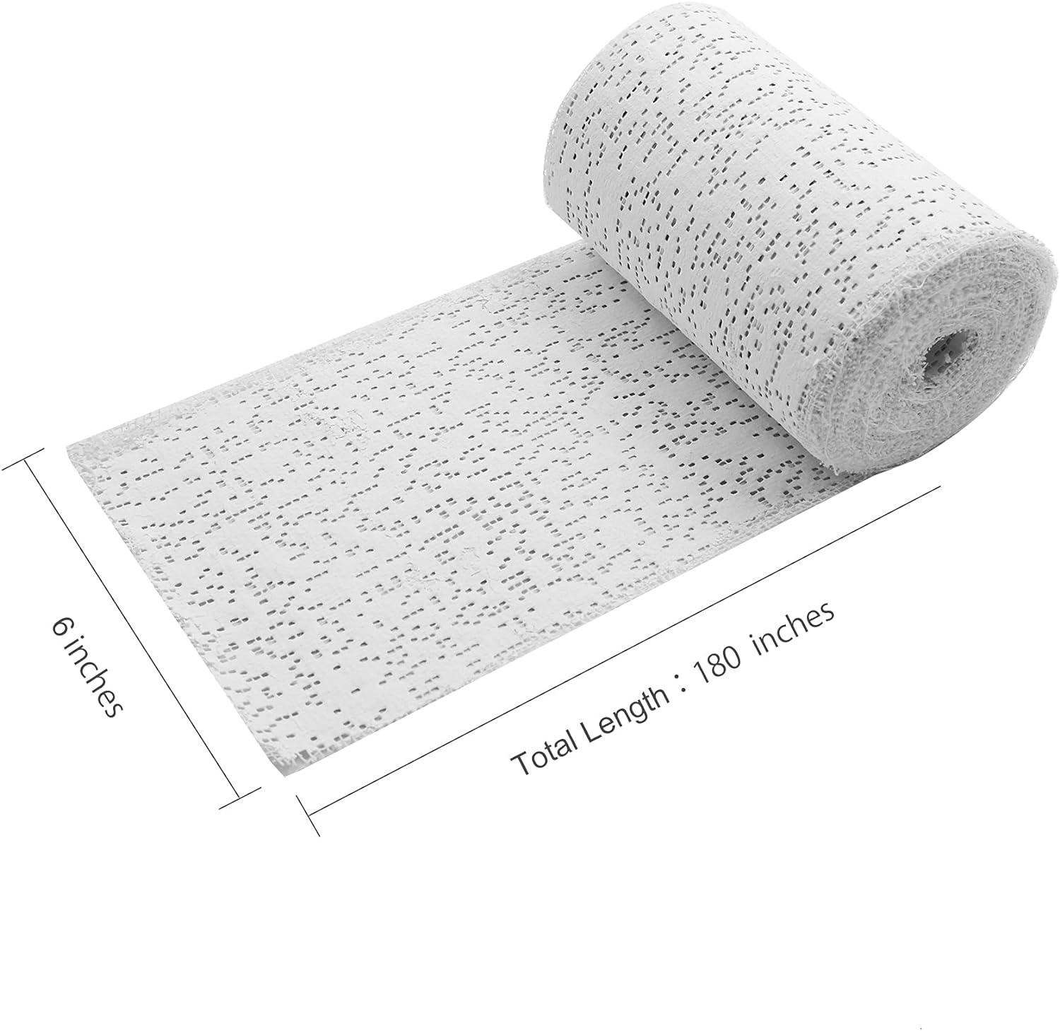 Plaster Cloth Rolls (Pack of 12) - Gauze Bandages for Body Casts