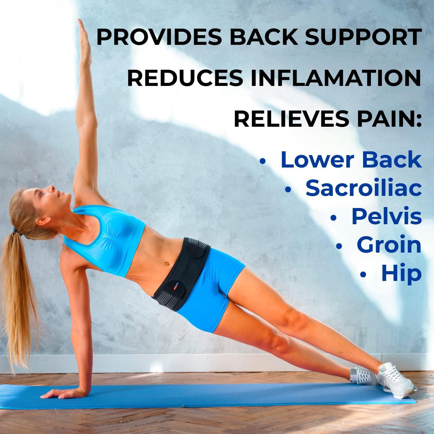 SacroLoc pelvis brace, back support, pelvis sacroiliac pain relief