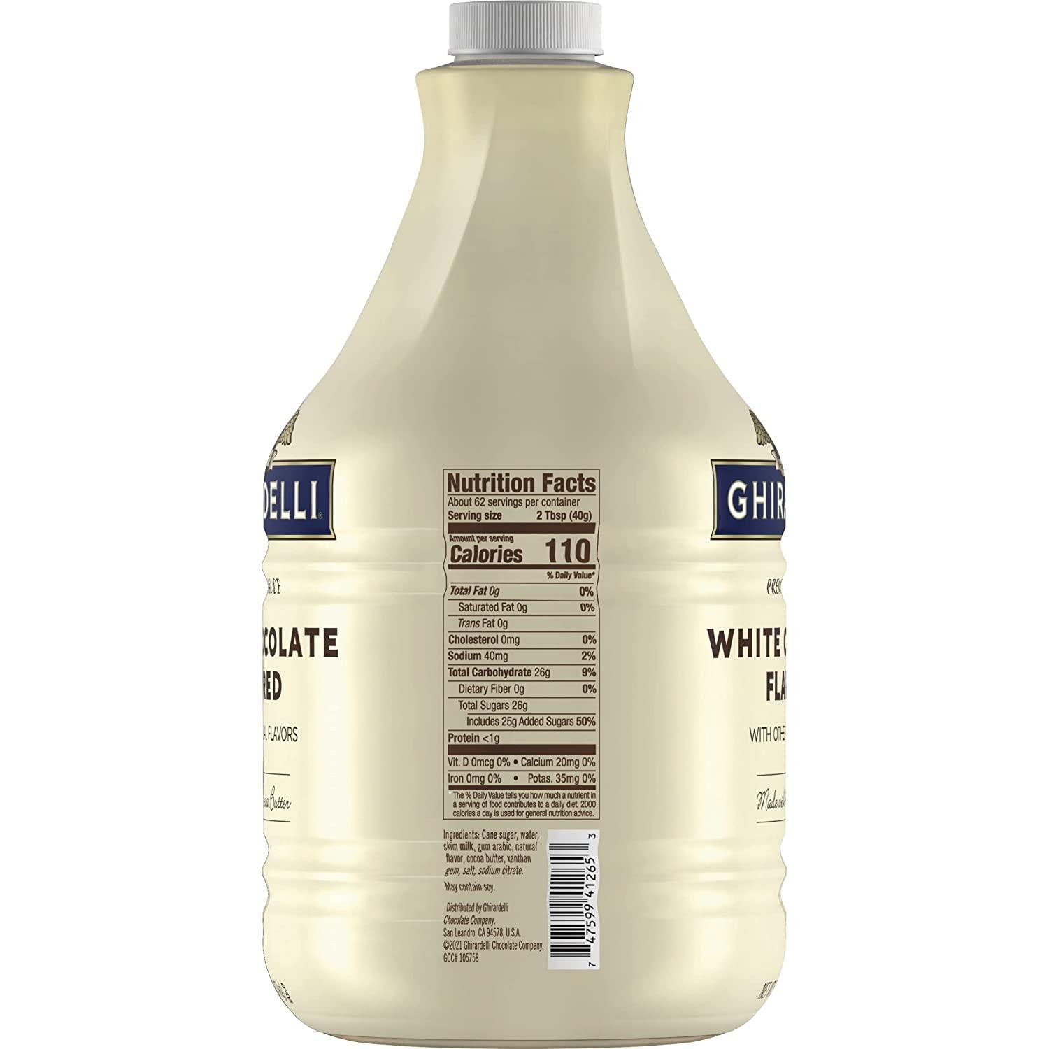 Ghirardelli White Chocolate Flavored Sauce 87.3 Ounce with Ghirardelli