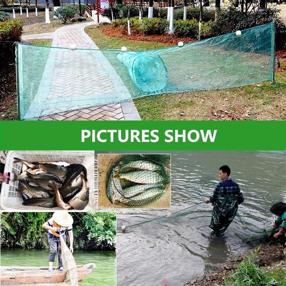 Lawaia Crawfish Trap Fish Trap Fishing Net Collapsible Crab Trap/Portable  Minnow Trap Folded Cast Net with Float and Chain for Shrimp,Lobster,Crab  3m/9.8FT