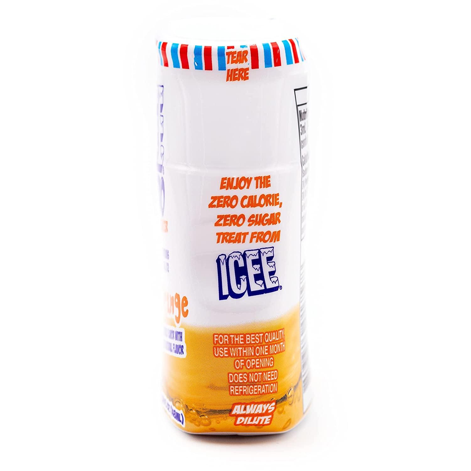 ICEE Zero Calorie Orange Liquid Water Enhancer Drink Mix, Natural