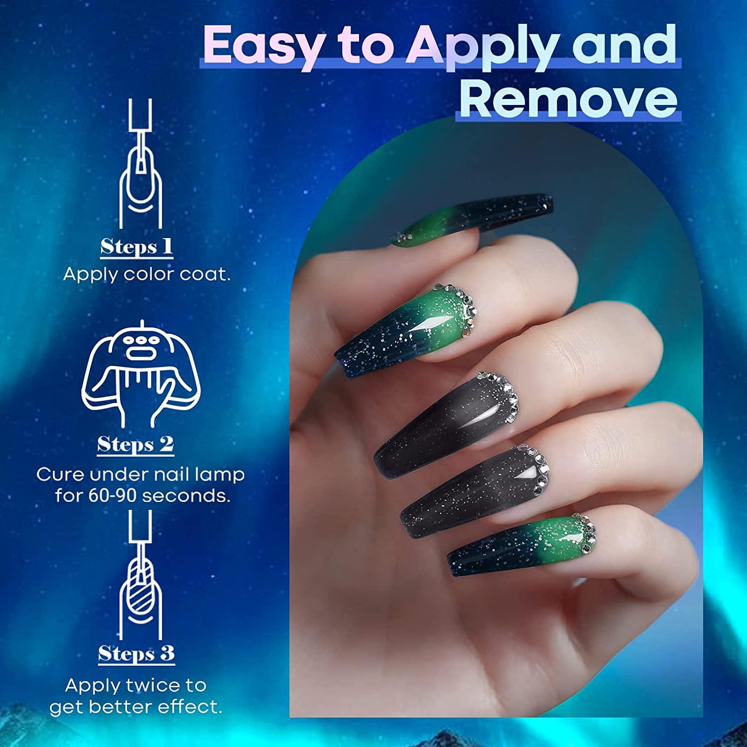 Modelones 25Pcs Gel Nail Polish Kit, Cat Eye Gel Nail Polish Set