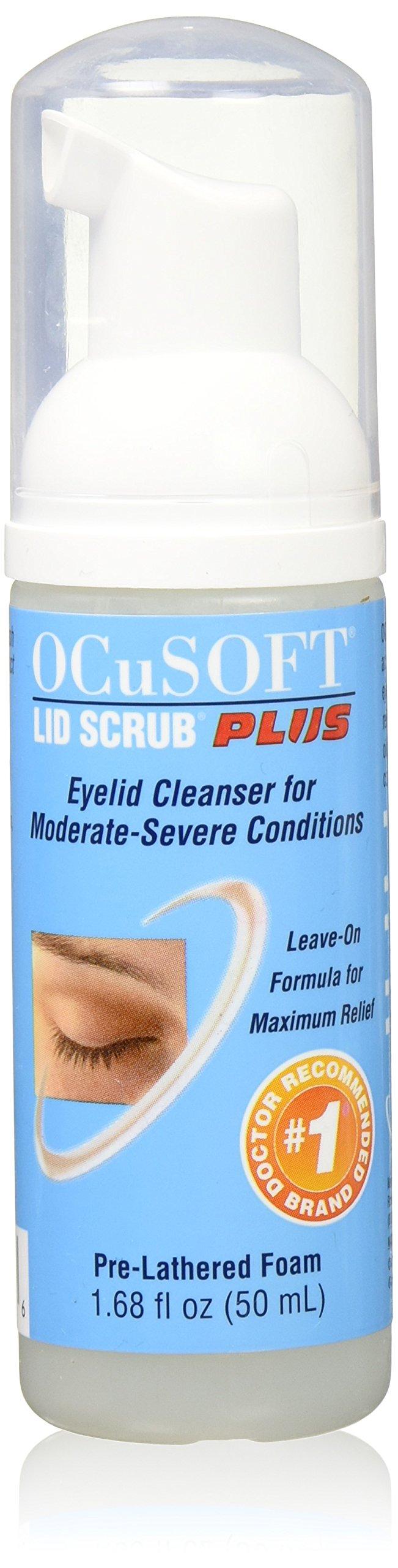 OCuSOFT Lid Scrub Foam Plus 1.69 fl oz Gentle Eyelid Cleanser for