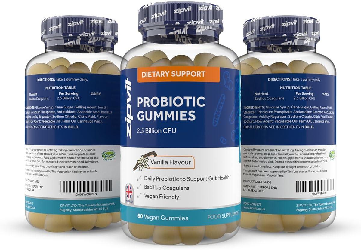 Probiotic Gummy 2.5 Billion CFU 60 Vegan Gummies Probiotic Gummy for