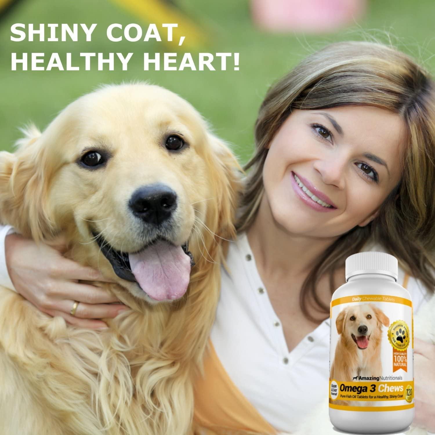 Amazing Combo Omega 3 Fish Oil and Turmeric Curcumin for Dogs