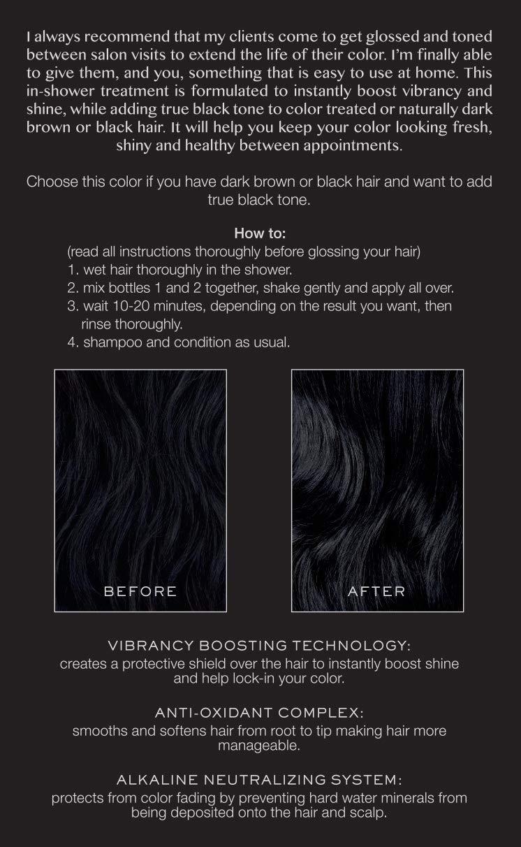 Kristin Ess Signature Hair Gloss Black Iris True Black