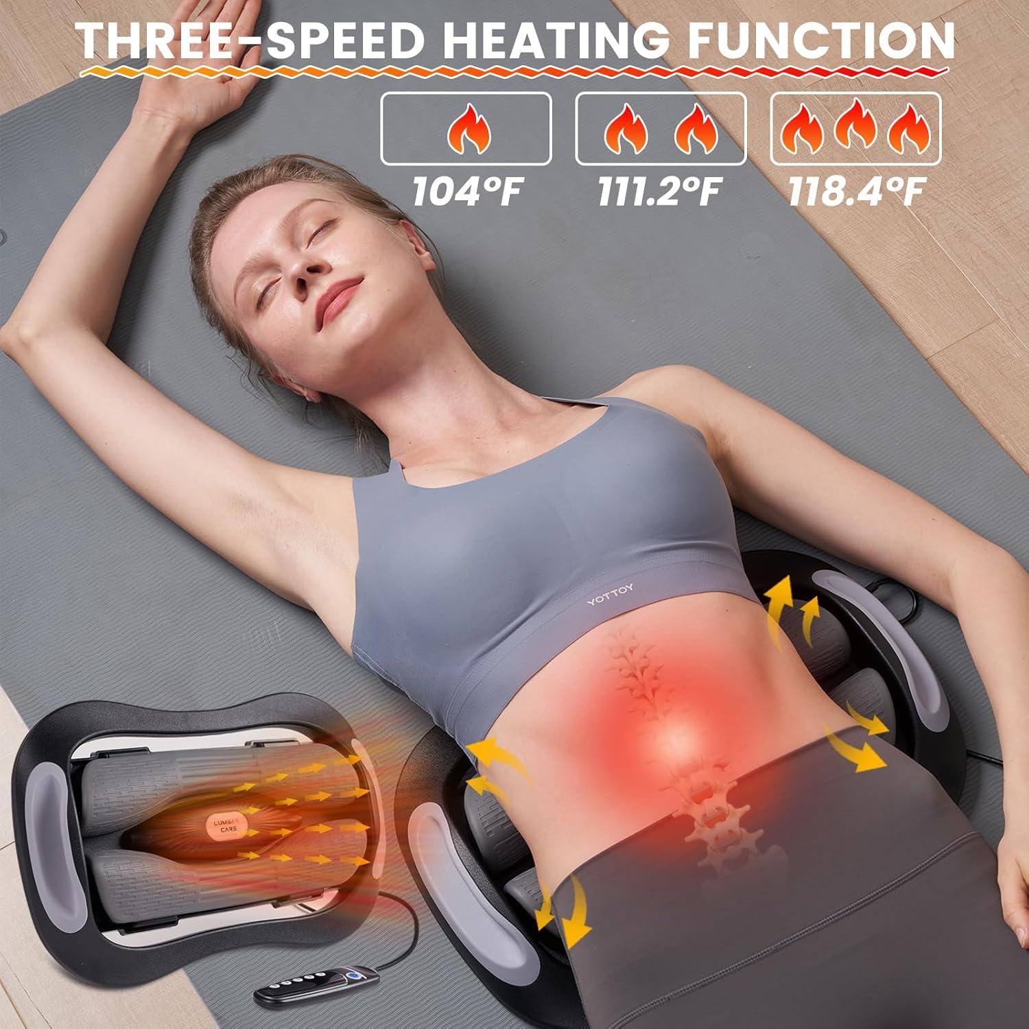 Electrical Lumbar Traction & Massage Device - Dynamic Back Massager with  Heat & 3-Step Vibration for Pain Relief | Buy Now with Express  International Delivery | GoSupps.com