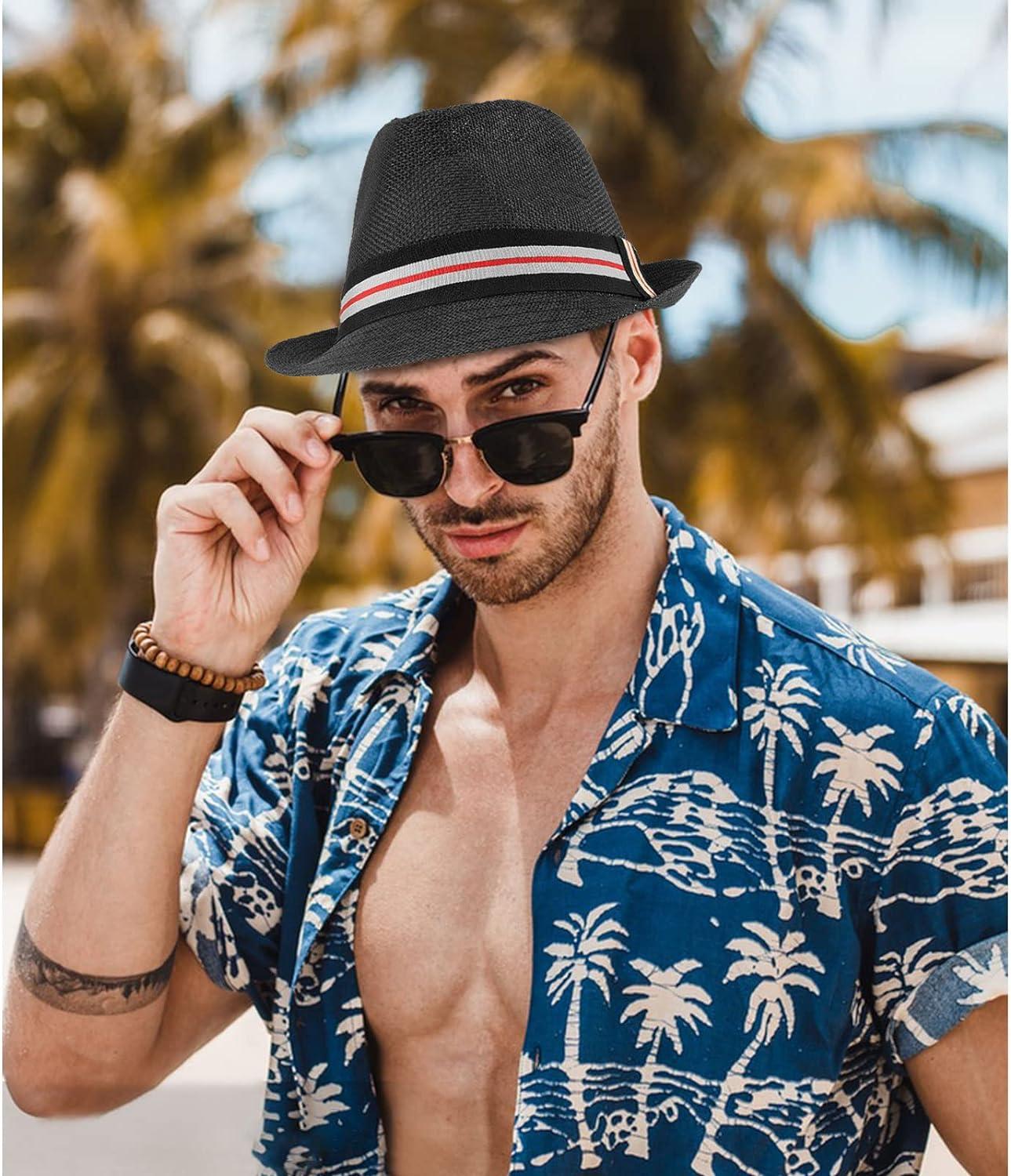 Sombrero Panamá Trilby Clásico - Sombrero De Verano Para Hombre Y Mujer, Estilo Fedora, Ideal Para Playa Y Ocio