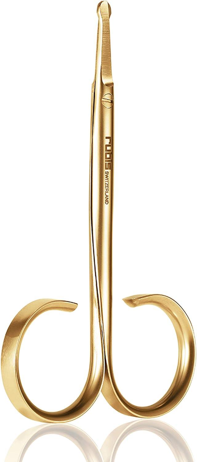 Rubis Duck Gold Hair Removal Scissors Round tip Scissors Eyebrow